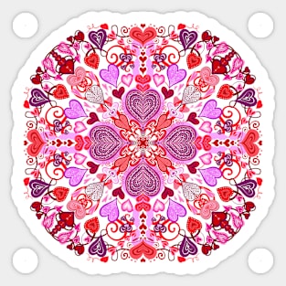 Valentines Mandala Sticker